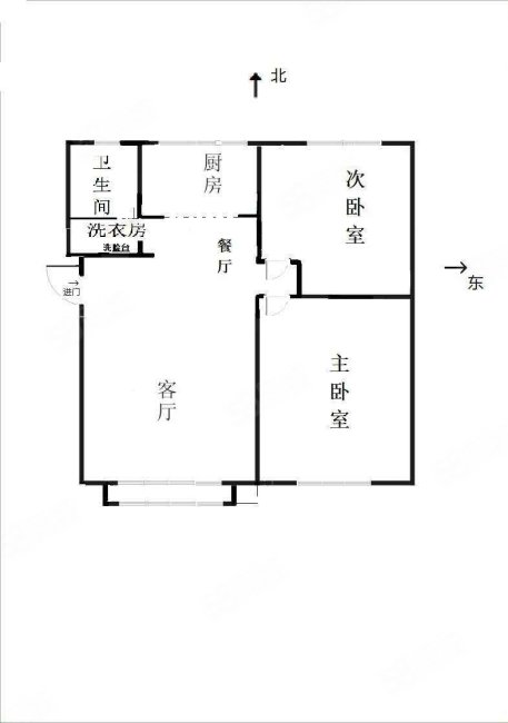 金桥翡翠苑2室2厅1卫88.93㎡南北33万