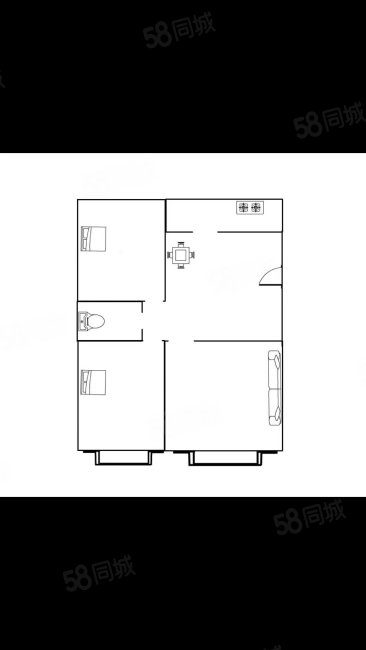 西关村集南住宅楼2室1厅1卫67㎡南北33万