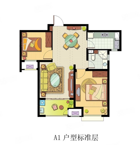 桂果园2室2厅1卫18㎡南北54.99万