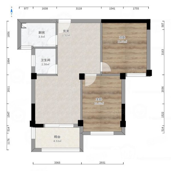 中融中央公馆3室2厅2卫117㎡南北178万