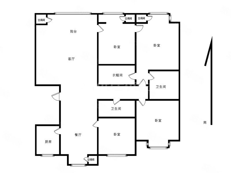 银泰花园4室2厅2卫189㎡南北130万