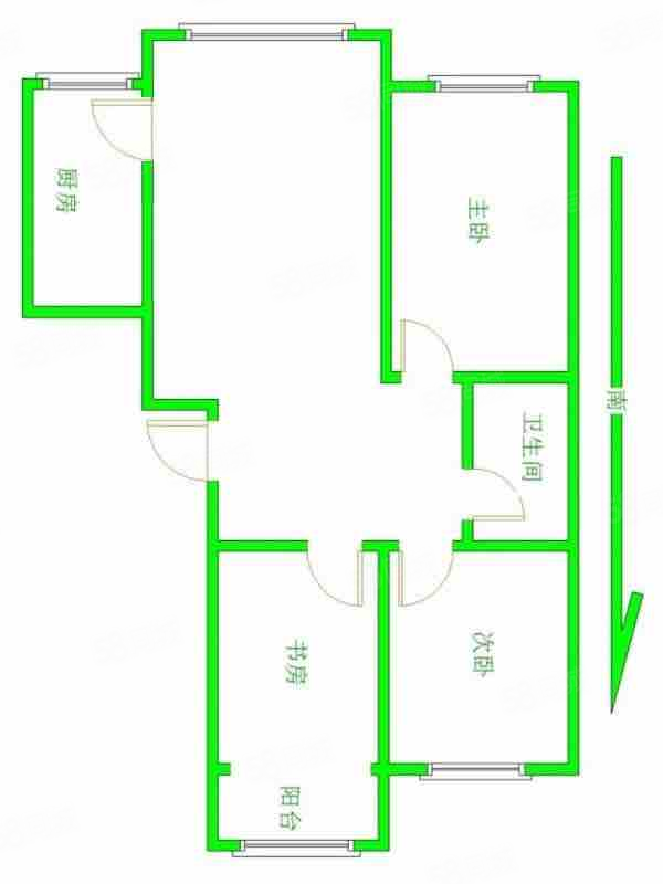 舜天嘉园3室2厅1卫111㎡南80万