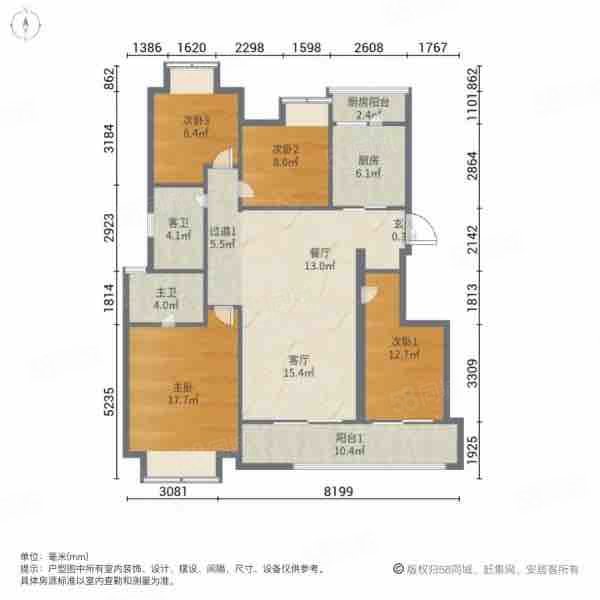 金科集美九龙湖3室0厅0卫122.49㎡南210万