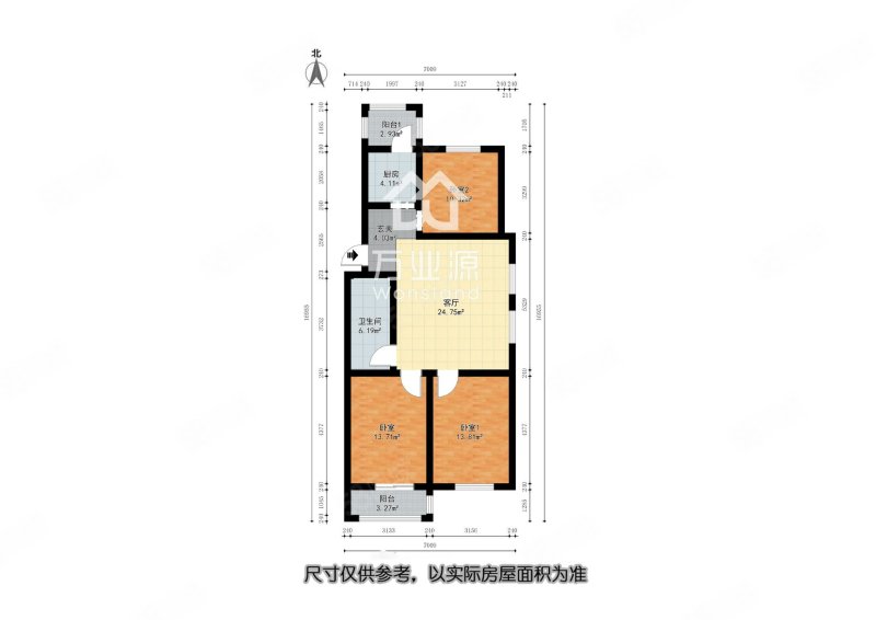 宜昌里3室1厅1卫99.6㎡南北95万