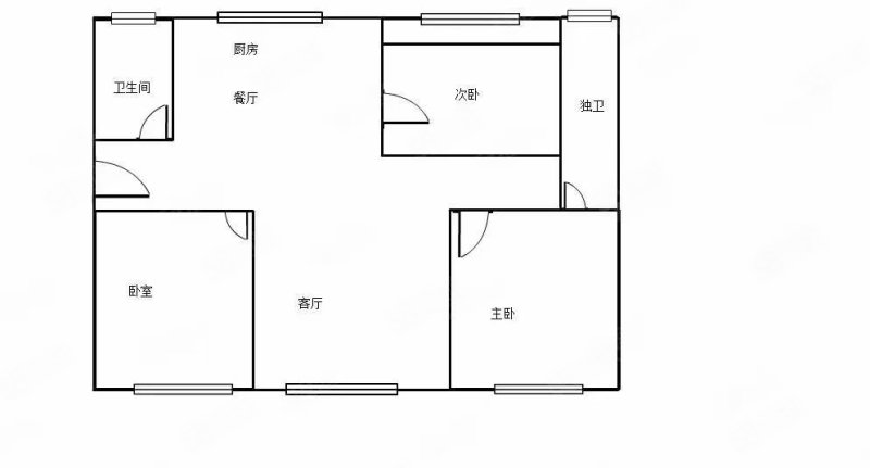 馨宇小区3室2厅1卫100㎡南北55万