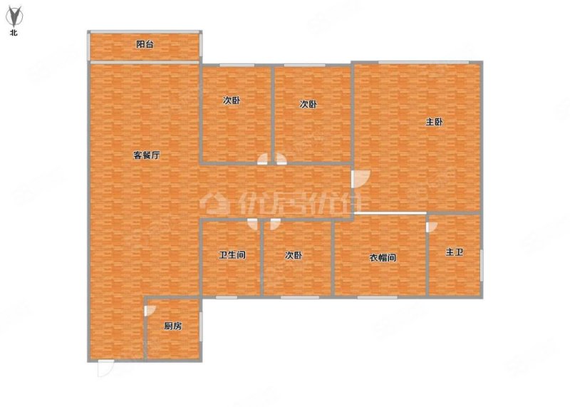 西建冠城世家4室2厅2卫125.81㎡东南93万