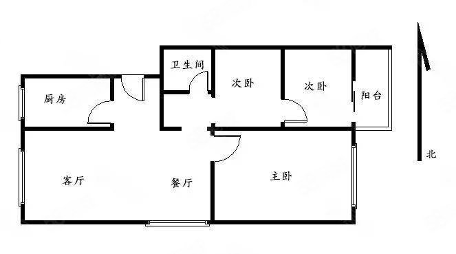 宁安里2室2厅1卫80㎡南170万