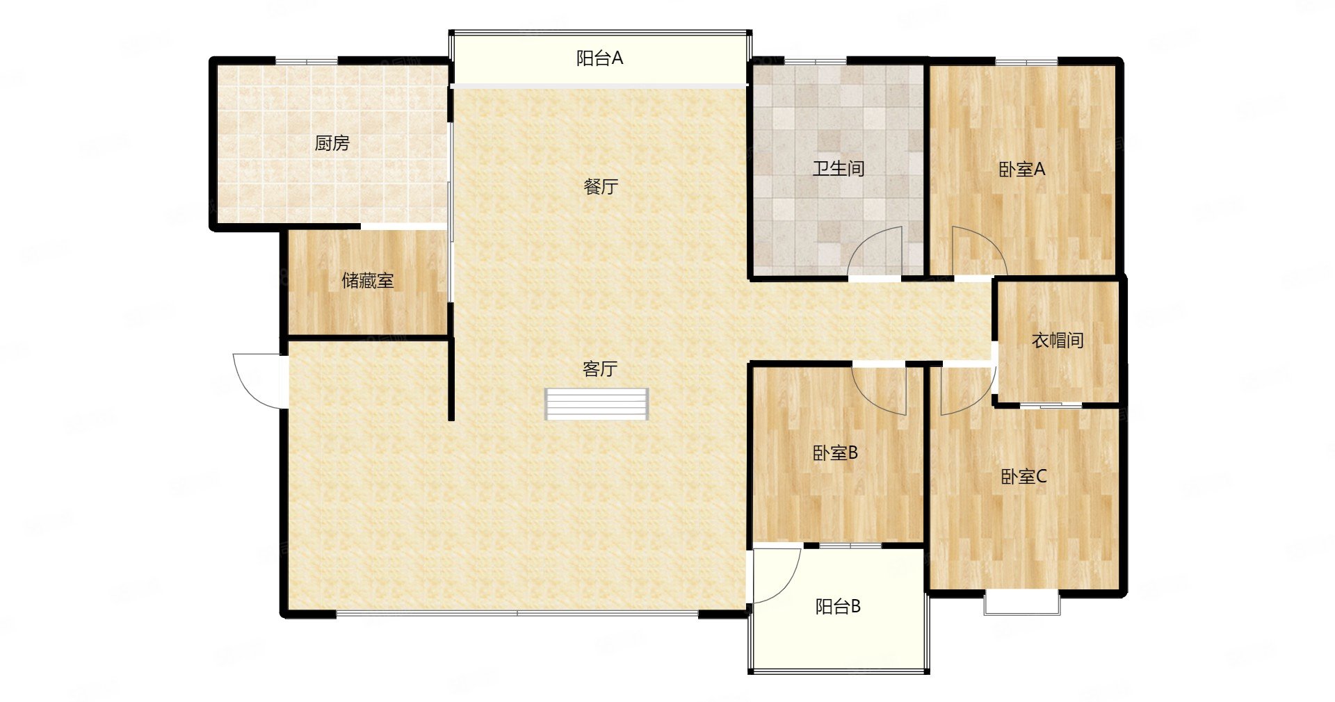 万润怡景苑3室2厅1卫138㎡南北218万