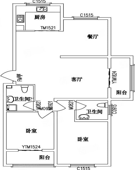 宏利达银河湾3室2厅2卫125.3㎡南北98万