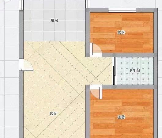 新民街17号院2室1厅1卫63㎡南北42万