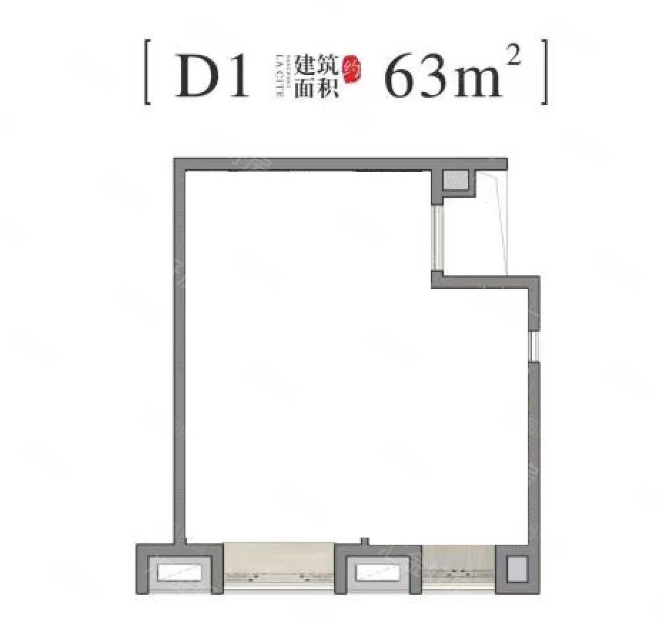 中海寰宇天下3室2厅2卫63.94㎡南76.8万