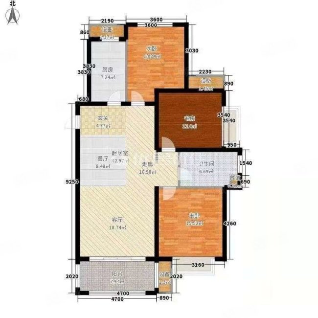 甘棠花园3室2厅1卫88㎡南北28.8万