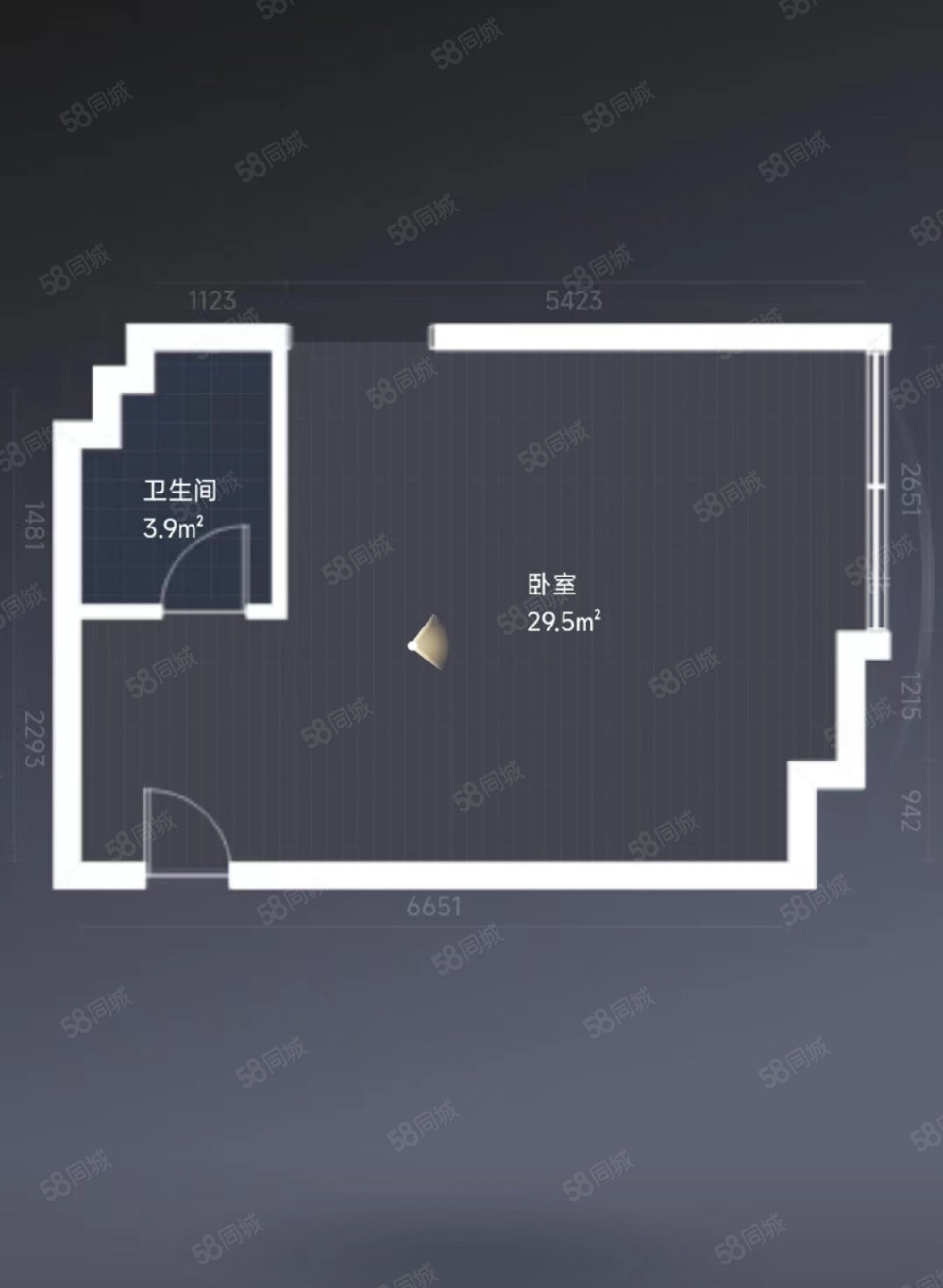 碧桂园十里公园1室1厅1卫32㎡南北13万