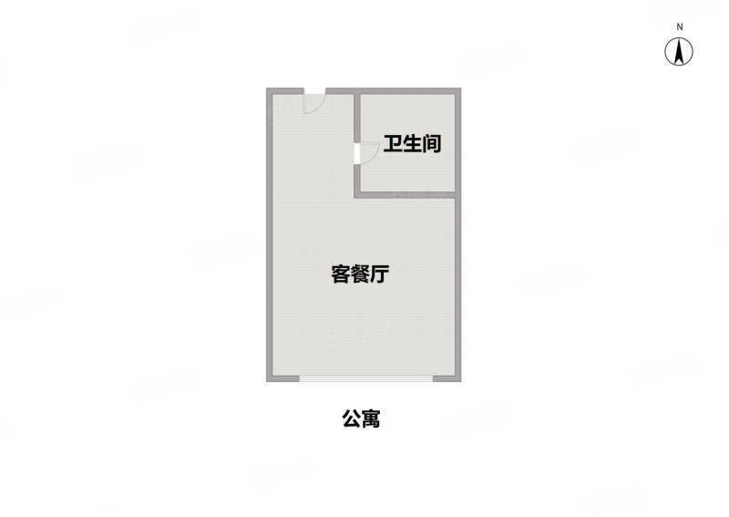 中德黄金城(商住楼)2室1厅1卫96㎡南58万