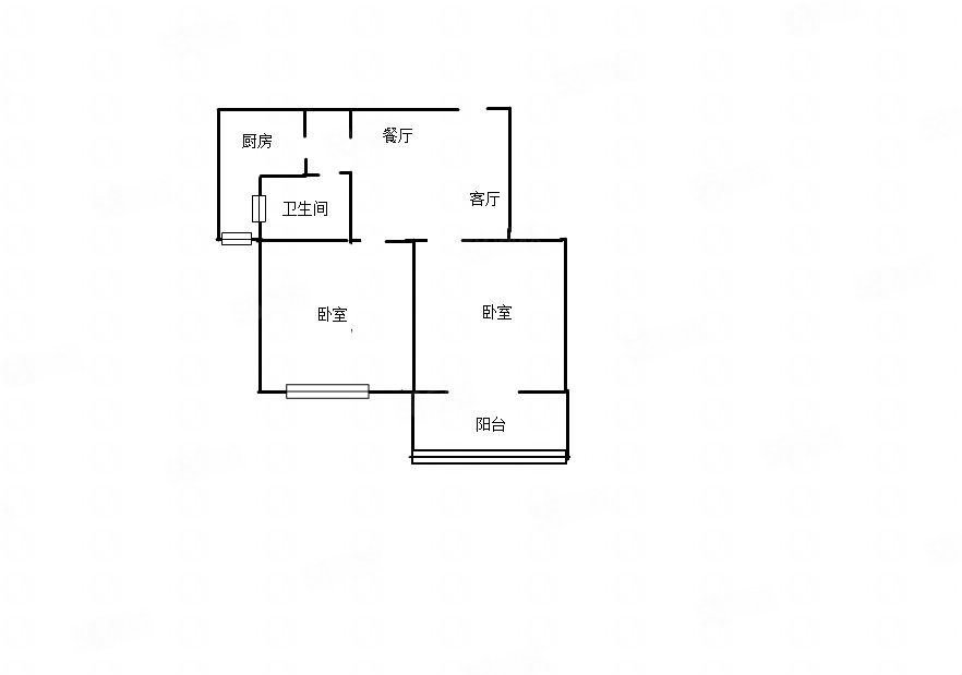 四季新城金典2室1厅1卫74㎡西95万