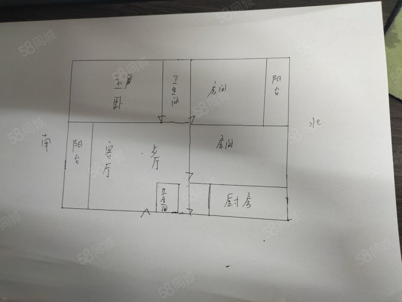 迎津新村(1-5幢)3室2厅2卫113㎡南北170万