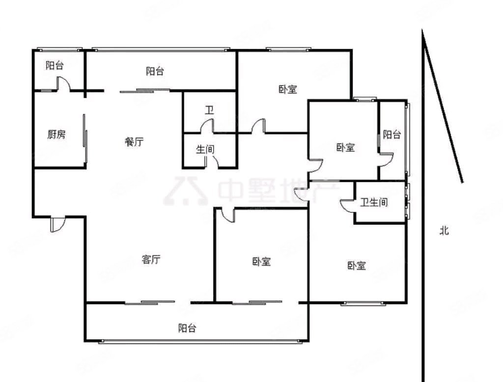 凤鸣湖公寓4室2厅1卫187㎡南北104万