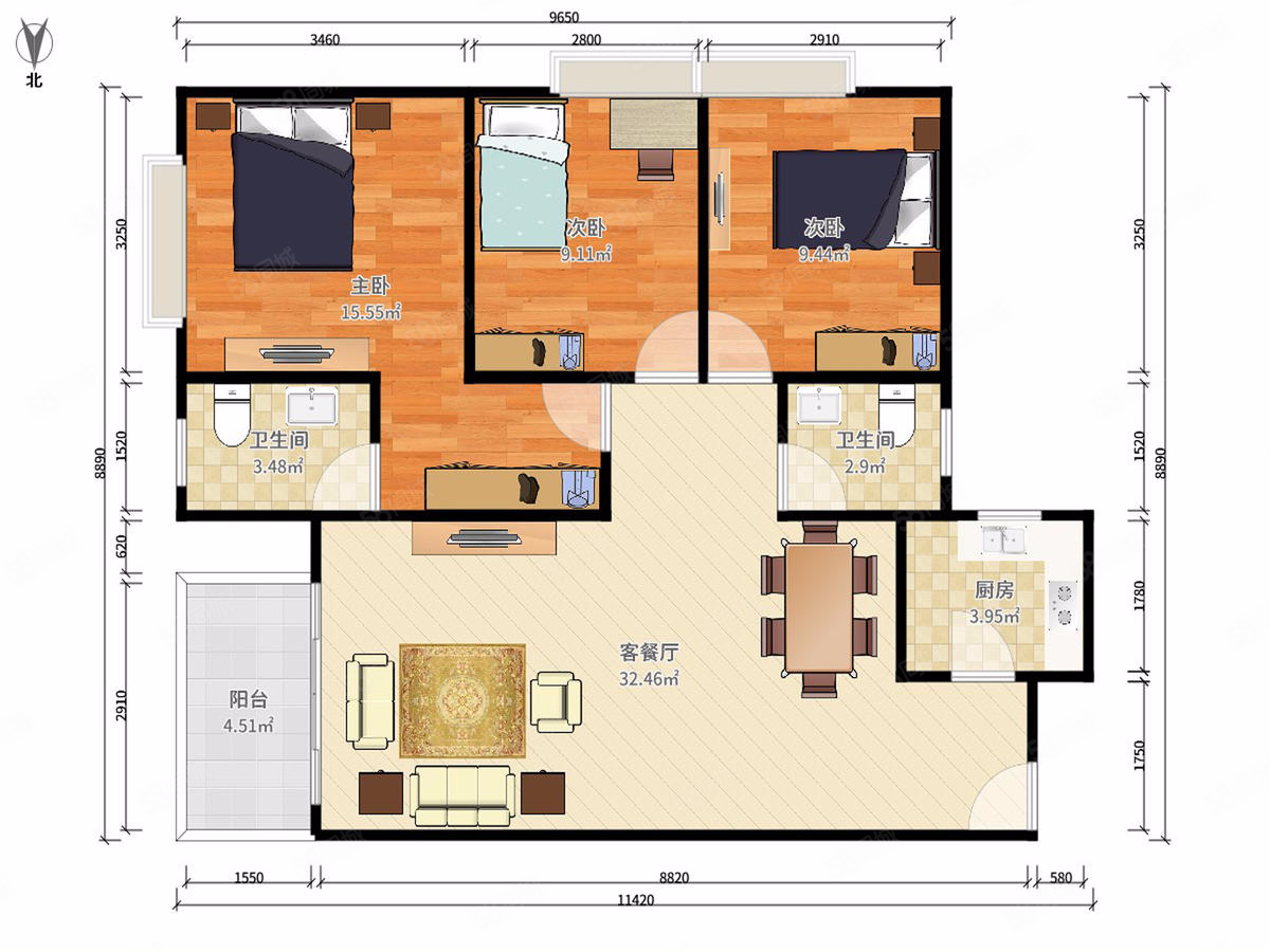 百丽名苑 7天过户送全屋家私 胡生公司需要资金 有钥匙看房