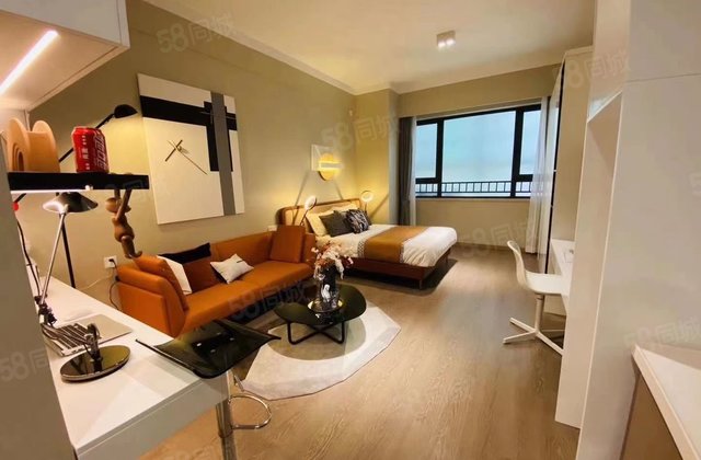 急售武进万达美的国宾府精装修45平公寓民用水电带阳台一手直签