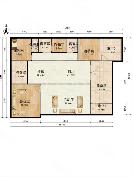 中国院子4室4厅6卫408.14㎡东5100万