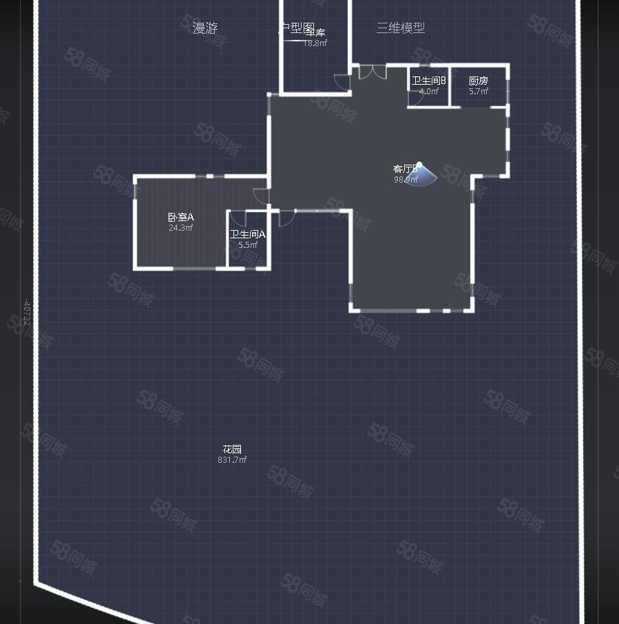 雁棲半島5室3廳4衛(wèi)428.06㎡南北3850萬
