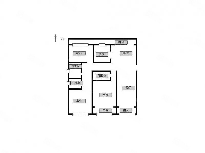 芳草园4室2厅2卫155㎡南160万