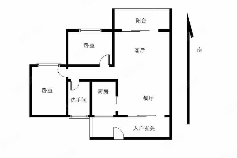 正邦岭秀城2室2厅1卫94.83㎡东南240万