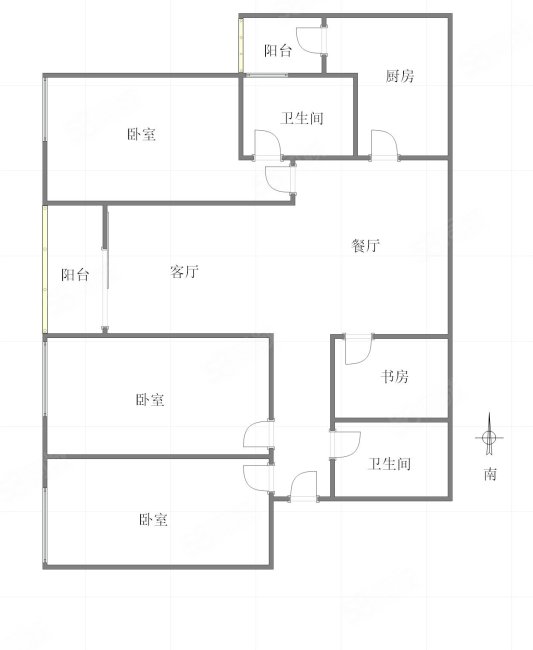 安居逸园4室2厅2卫129㎡南北120万