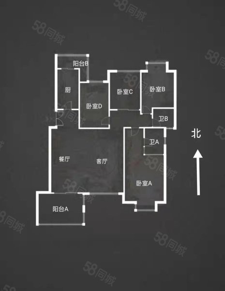 天山水榭花都(裕华)4室2厅2卫150㎡南北203万