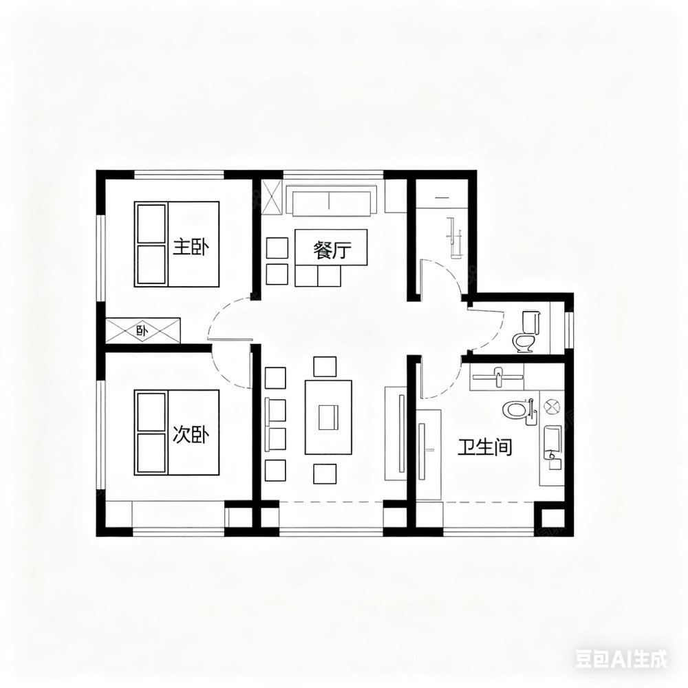 绿地斐勒公馆2室2厅2卫120㎡南北79万