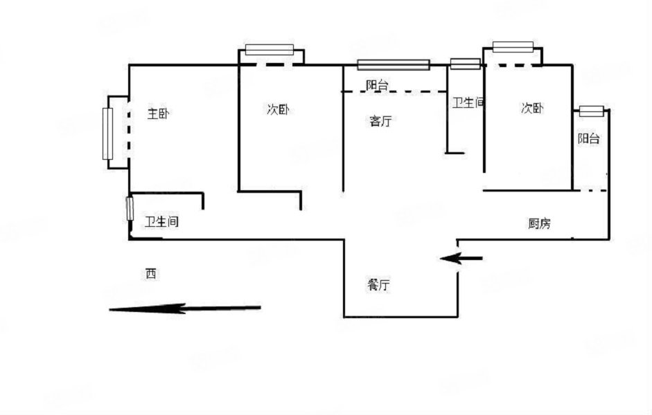 佳兆业壹号公馆3室2厅2卫117㎡西北136万