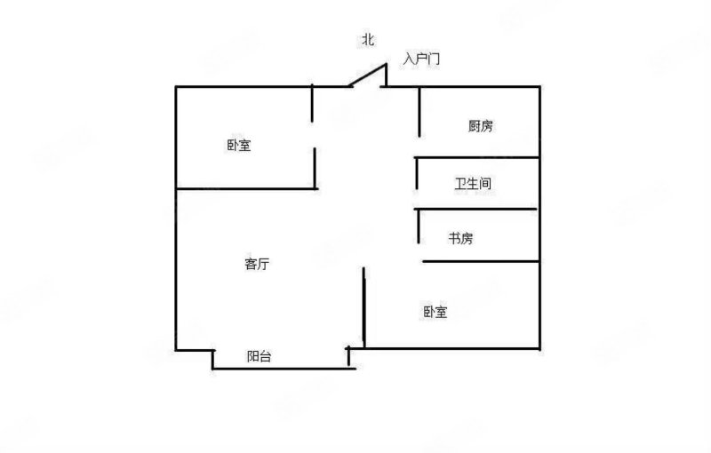 唐园南区3室2厅1卫88㎡南58万