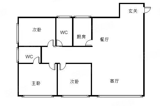 南湖国际3室2厅2卫102㎡南北55.8万