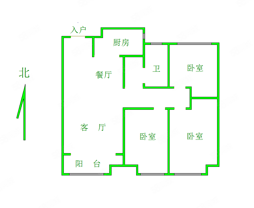 济水别苑3室2厅1卫110.88㎡南110万