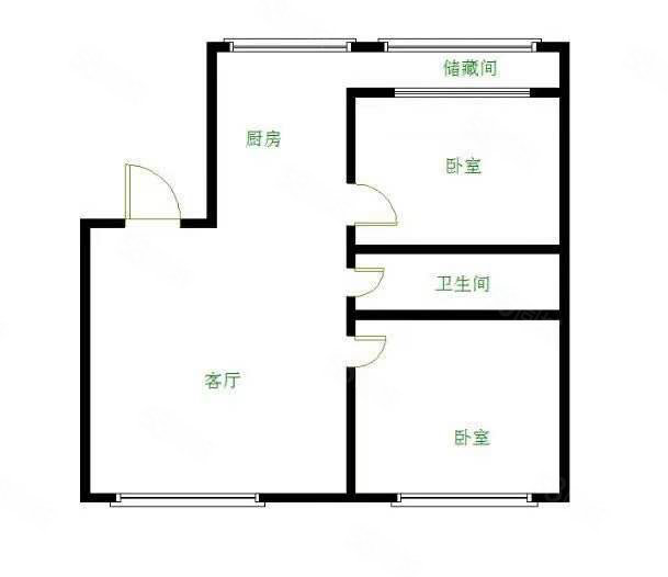 恒润第一城2室1厅1卫75㎡南北40万