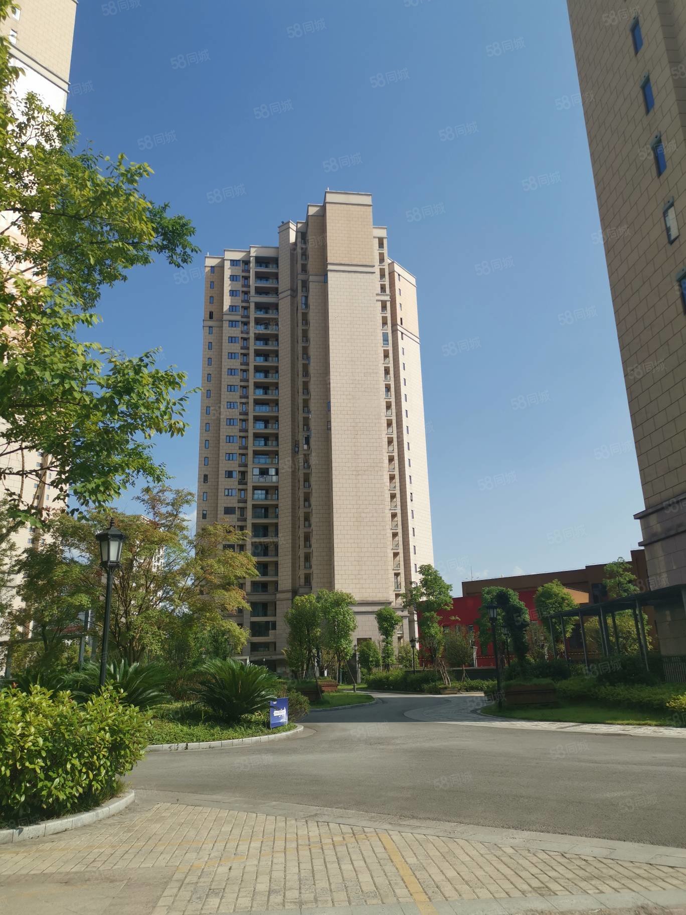 背靠凤凰山前面湘江河枫丹白露电梯房带车位视野开阔