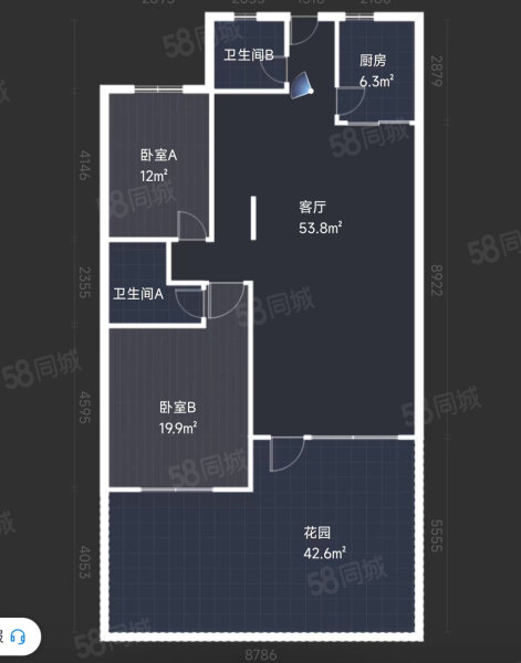 苏杭名苑4室2厅3卫169㎡南北115万