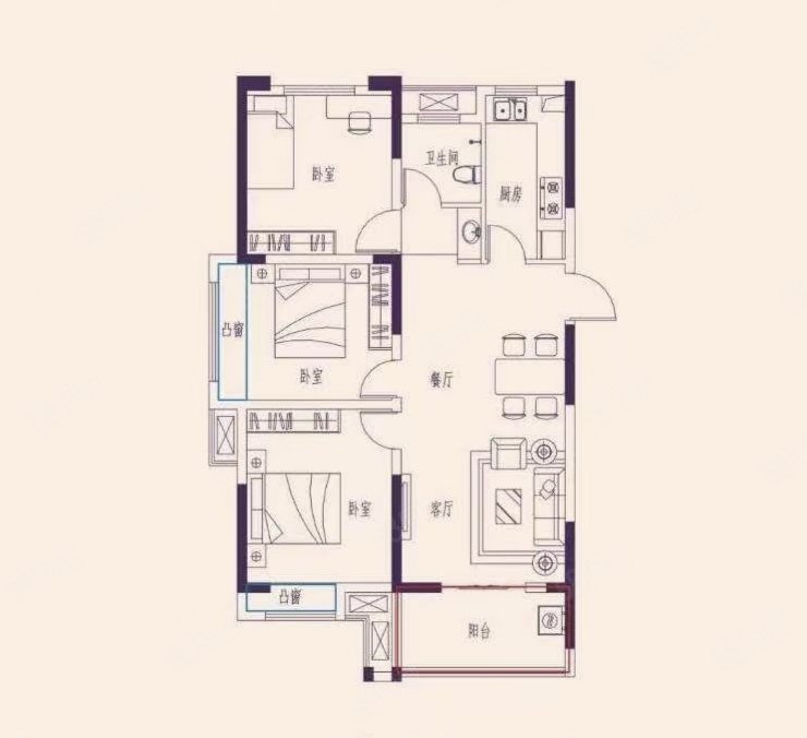 大河城章对面爱情海边户三室两卫59万育新和十中