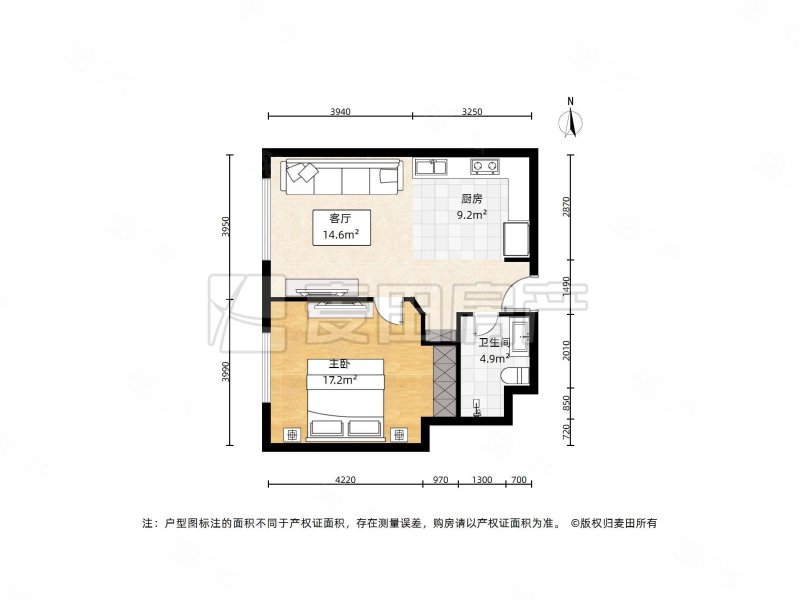 乐成豪丽公寓1室1厅1卫73.35㎡西476万