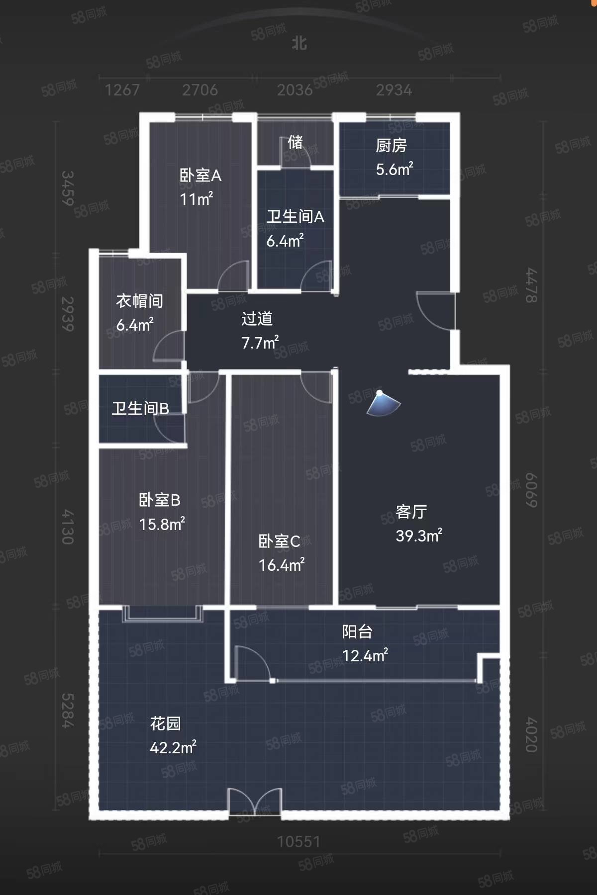 带储藏室 证过二 160平精装 急售,慧谷领御(公寓住宅)-临沂58同城