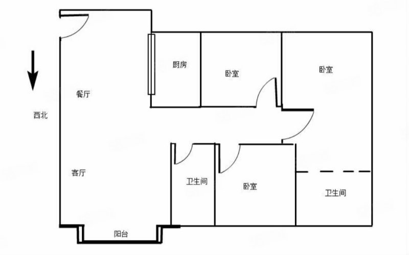 正邦岭秀城3室2厅2卫132.35㎡西南315万