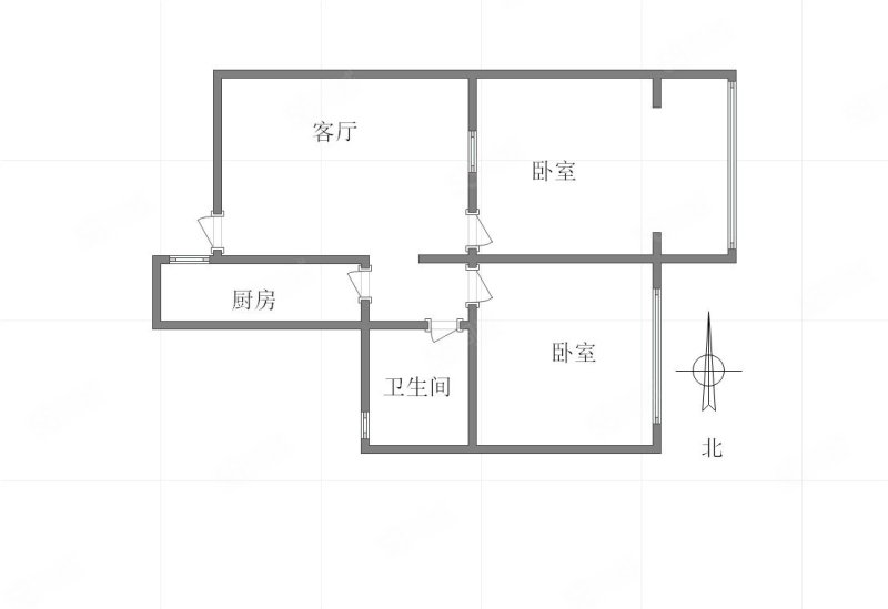 文星湾新房子小区2室1厅1卫52㎡南北28.8万