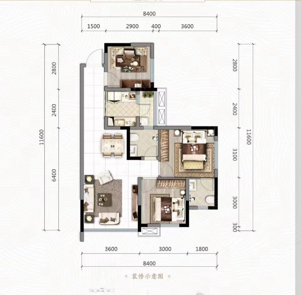 江东新城(东区)2室2厅1卫80㎡南北36.8万