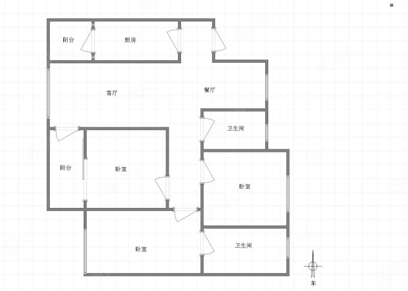 聚慧雅苑3室2厅2卫110.05㎡东北130万