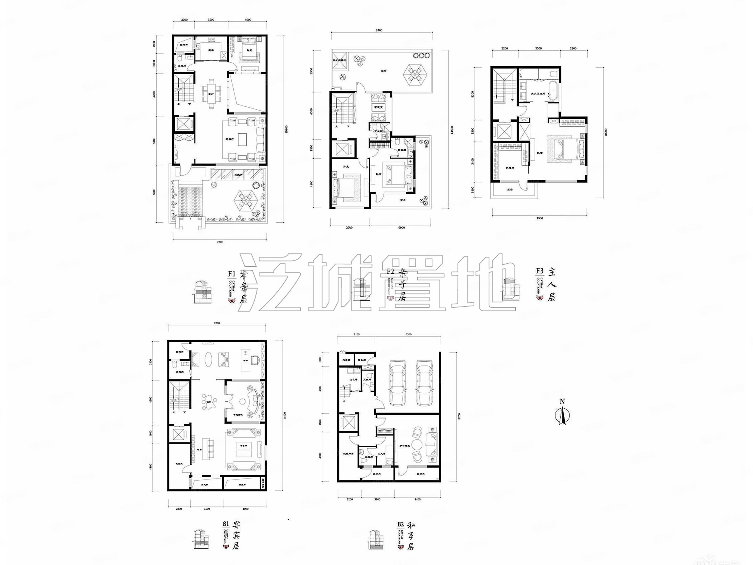 北科建泰禾丽春湖院子(别墅)4室2厅5卫376.46㎡南北1530万