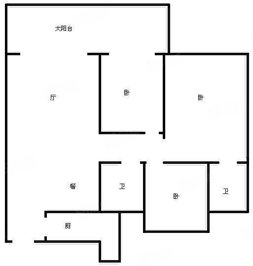 凤城华府二期3室2厅2卫103㎡北48.8万