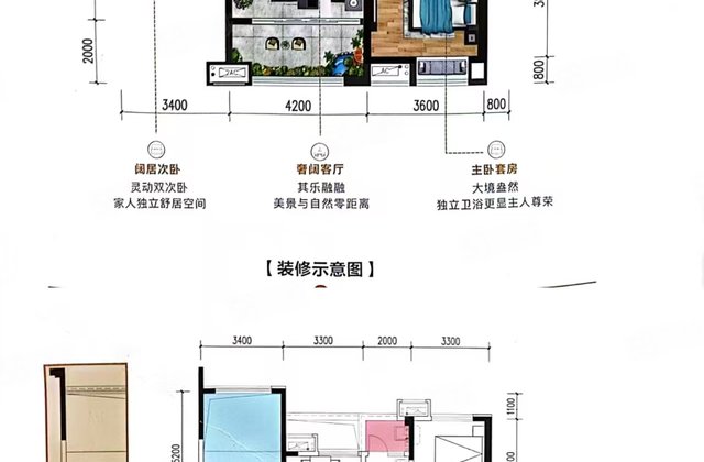 陇城壹号3室2厅143㎡110万二手房图片