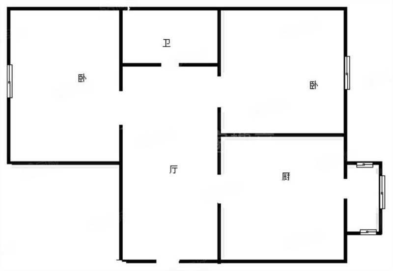 安国街小区(安国街171号,安定街144号-146号(双号))2室1厅1卫62㎡南北49.8万