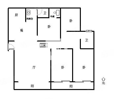 岳阳市委机关社区4室2厅2卫210㎡南北210万