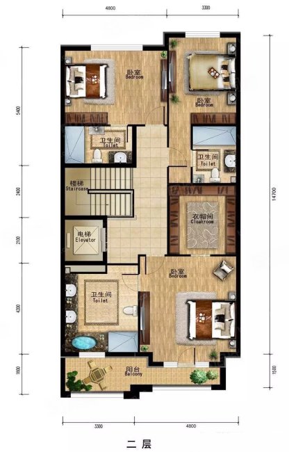 润泽庄园墅郡4室3厅4卫398.58㎡南北3580万